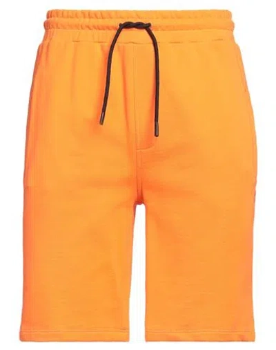 Peuterey Man Shorts & Bermuda Shorts Orange Size Xs Cotton, Elastane