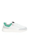 Peuterey Man Sneakers Green Size 9 Leather, Textile Fibers