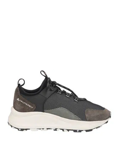 Peuterey Man Sneakers Grey Size 10 Textile Fibers, Leather