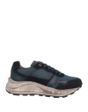 Peuterey Man Sneakers Midnight Blue Size 10 Textile Fibers, Soft Leather