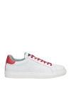 Peuterey Man Sneakers Red Size 6 Soft Leather In Red