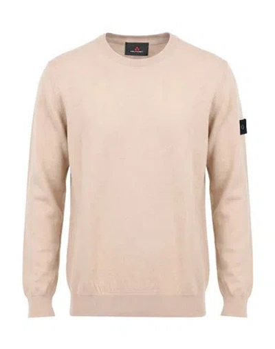Peuterey Man Sweater Beige Size Xl Cotton, Wool In Pink