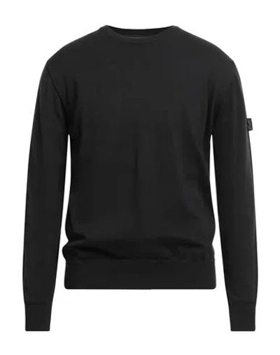 Peuterey Man Sweater Black Size 3xl Cotton, Wool