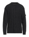 Peuterey Man Sweater Charcoal Size Xxl Wool, Polyamide In Gray