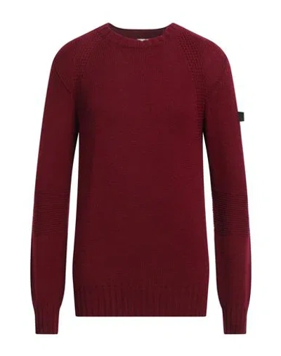 Peuterey Man Sweater Garnet Size Xxl Acrylic, Alpaca Wool, Wool In Red