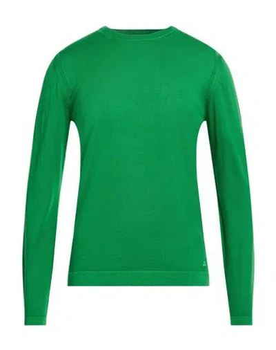 Peuterey Man Sweater Green Size M Cotton