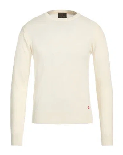 Peuterey Man Sweater Ivory Size S Cotton, Wool In Neutral