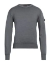 Peuterey Man Sweater Lead Size S Wool In Gray
