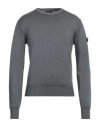 Peuterey Man Sweater Lead Size S Wool In Grey