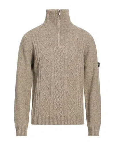 Peuterey Man Sweater Light Grey Size Xxl Virgin Wool In Gray