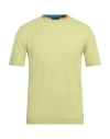 Peuterey Man Sweater Acid Green Size M Cotton In Green