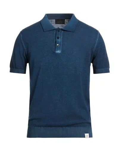 Peuterey Man Sweater Midnight Blue Size S Cotton