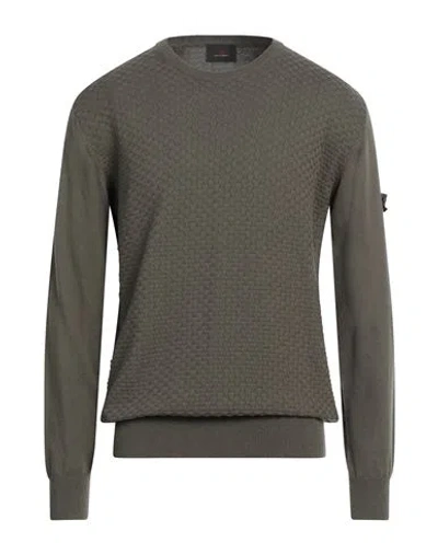Peuterey Man Sweater Military Green Size Xxl Cotton, Wool