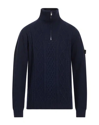 Peuterey Man Sweater Navy Size Xl Virgin Wool In Blue