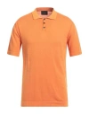 Peuterey Man Sweater Orange Size 3xl Cotton In Orange