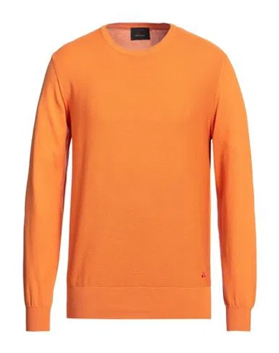 Peuterey Man Sweater Orange Size Xxl Cotton