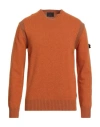 Peuterey Man Sweater Orange Size Xxl Wool, Polyamide