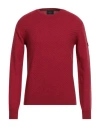 Peuterey Man Sweater Red Size M Cotton, Wool