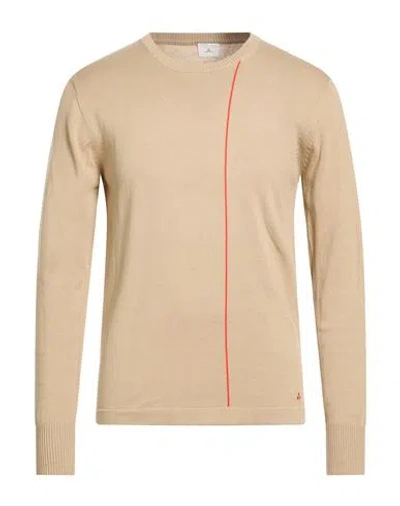 Peuterey Man Sweater Sand Size L Cotton In Nude