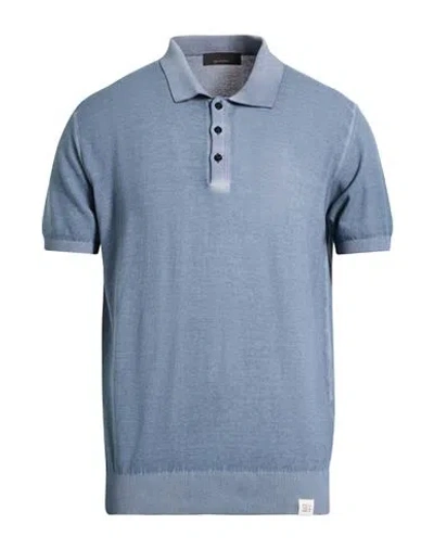 Peuterey Man Sweater Slate Blue Size Xl Cotton