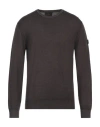 Peuterey Man Sweater Steel Grey Size L Wool In Grey