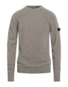 Peuterey Man Sweater Taupe Size 3xl Wool, Polyamide