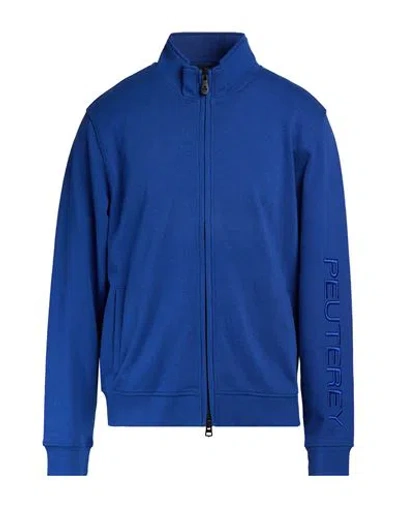 Peuterey Man Sweatshirt Blue Size Xs Cotton