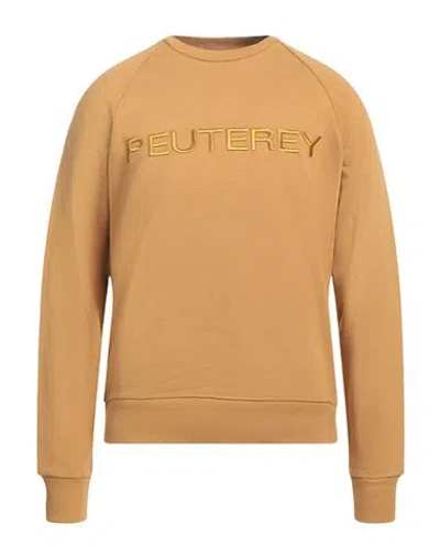 Peuterey Man Sweatshirt Camel Size L Cotton In Beige