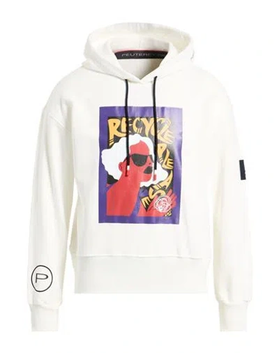 Peuterey Man Sweatshirt White Size M Cotton, Elastane