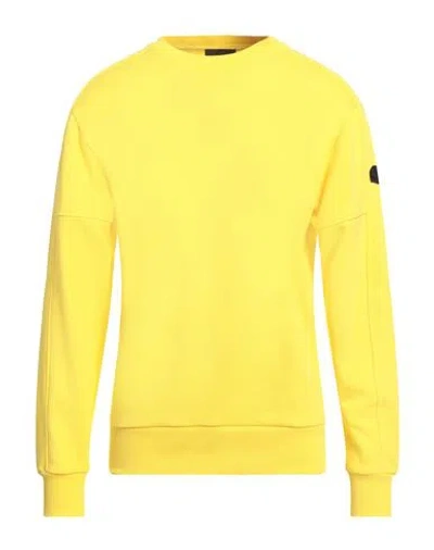 Peuterey Man Sweatshirt Yellow Size M Cotton, Polyester In Yellow
