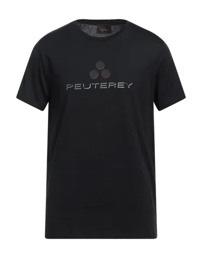 Peuterey Man T-shirt Black Size 3xl Cotton