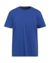 Peuterey Man T-shirt Light Blue Size S Cotton, Elastane