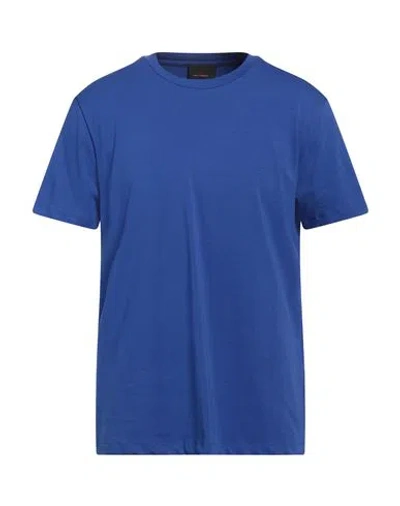 Peuterey Man T-shirt Light Blue Size S Cotton, Elastane