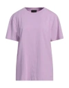 Peuterey Man T-shirt Mauve Size L Cotton, Elastane In Purple