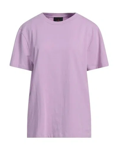 Peuterey Man T-shirt Mauve Size L Cotton, Elastane In Purple