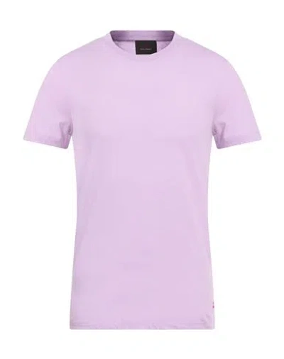 Peuterey Man T-shirt Mauve Size S Cotton In Pink