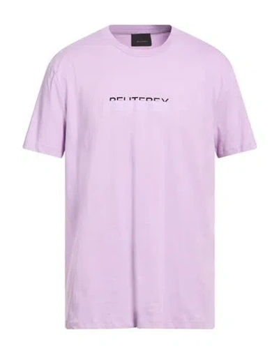 Peuterey Man T-shirt Mauve Size Xxl Cotton In Purple