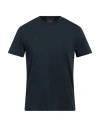 Peuterey Man T-shirt Navy Size S Cotton, Elastane In Navy Blue