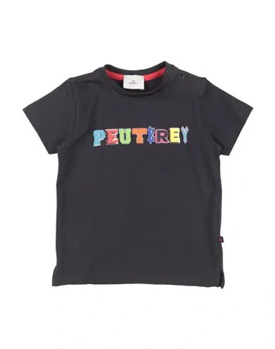 Peuterey Toddler Boy T-shirt Navy Size 5 Cotton, Elastane