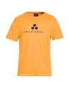 Peuterey Man T-shirt Orange Size L Cotton In Orange
