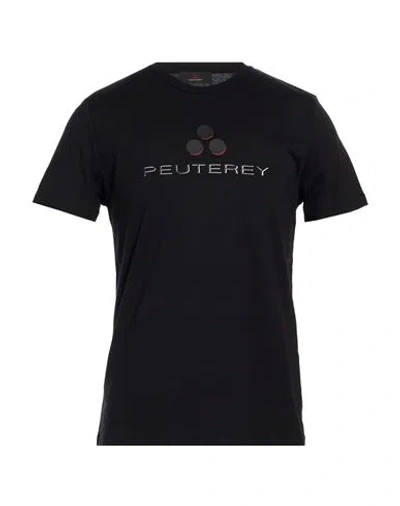 Peuterey Man T-shirt Black Size 3xl Cotton