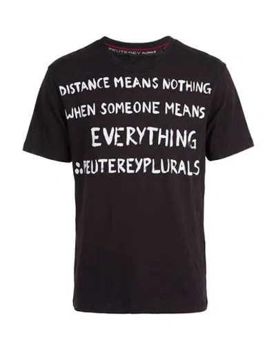 Peuterey Man T-shirt Black Size S Cotton