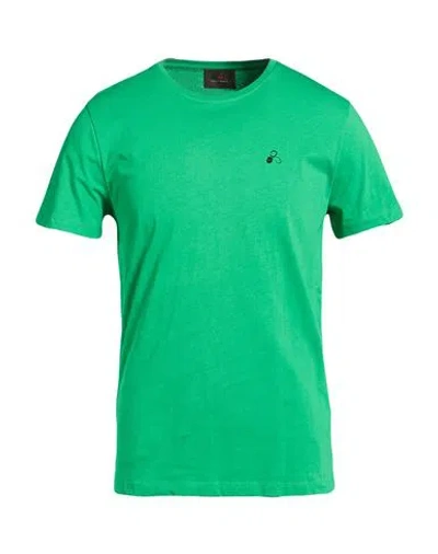 Peuterey Man T-shirt Green Size M Cotton