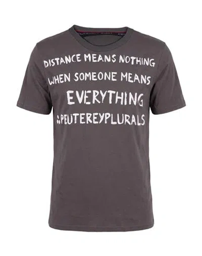 Peuterey Man T-shirt Grey Size S Cotton