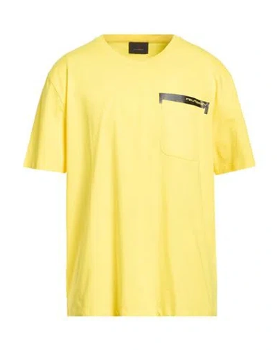 Peuterey Man T-shirt Yellow Size 3xl Cotton