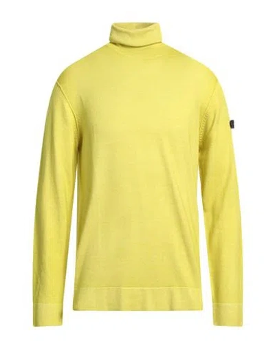 Peuterey Man Turtleneck Acid Green Size L Wool