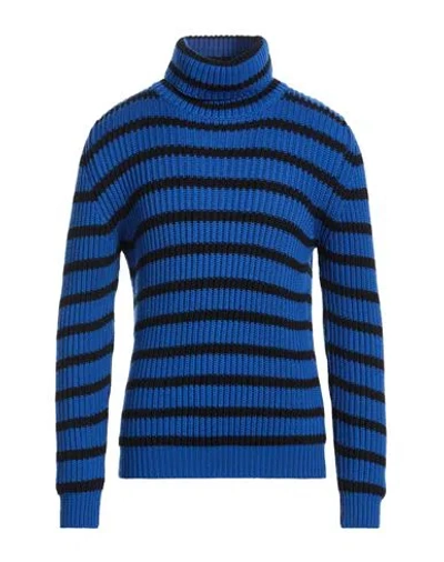 Peuterey Man Turtleneck Blue Size M Wool