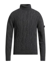 Peuterey Man Turtleneck Charcoal Size M Wool, Polyamide In Gray