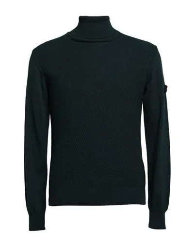 Peuterey Man Turtleneck Dark Green Size 3xl Cotton, Wool