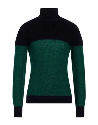 Peuterey Man Turtleneck Dark Green Size S Mohair Wool, Wool, Polyamide
